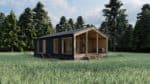 Барнхаус проект дома 52 м² (+ терасса 18 м²)