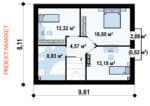 Классный проект двухэтажного дома 125 м² — изображение 2