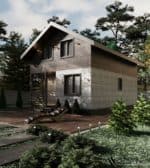 Проект каркасного двухэтажного дома 90 м² — изображение 5