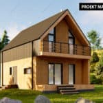 Проект каркасного двухэтажного дома 100 м²