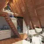 A-frame проект дома 33 м² (+ терраса 10 м²) — изображение 9