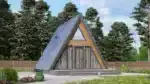 A-frame проект дома 33 м² (+ терраса 10 м²) — изображение 4