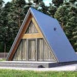A-frame проект дома 33 м² (+ терраса 10 м²)