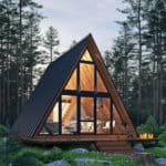 A-frame проект дома 33 м² (+ терраса 10 м²) — изображение 8
