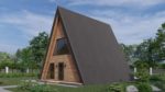 A-frame проект дома 77 м² (+ терраса 40 м²) — изображение 6
