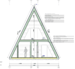A-frame проект дома 77 м² (+ терраса 40 м²) — изображение 9