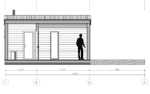 Каркасная баня 23 м² (+ терраса 37 м²) — изображение 18