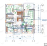 Проект дома с тремя типами фундаментов 123 м² — изображение 15