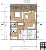 Проект дома из профилированного бруса 79 м²  (+ терраса 22 м²) — изображение 2