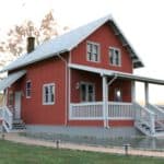 Проект каркасного двухэтажного дома 90 м² (+ терраса 15 м²)