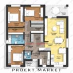 Проект дома с тремя типами фундаментов 123 м² — изображение 2