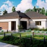 Проект дома с гаражом 176 м²