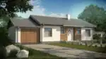 Проект дома с гаражом 97 м² (гараж 30 м²)
