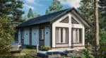 Проект каркасного дома 55 м² (+ чердак 36 м²)