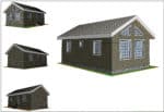 Проект каркасного дома 55 м² (+ чердак 36 м²) — изображение 9