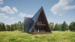 A-frame проект дома 135 м² (+ терраса 25 м²)