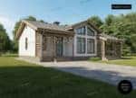 Каркасный проект дома со вторым светом - proekt-market-shop.ru