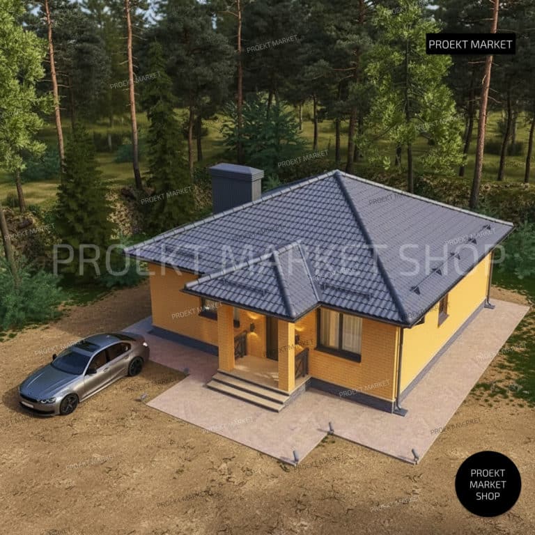 Проект дома с 4 спальнями 79 м2 https://proekt-market-shop.ru/
