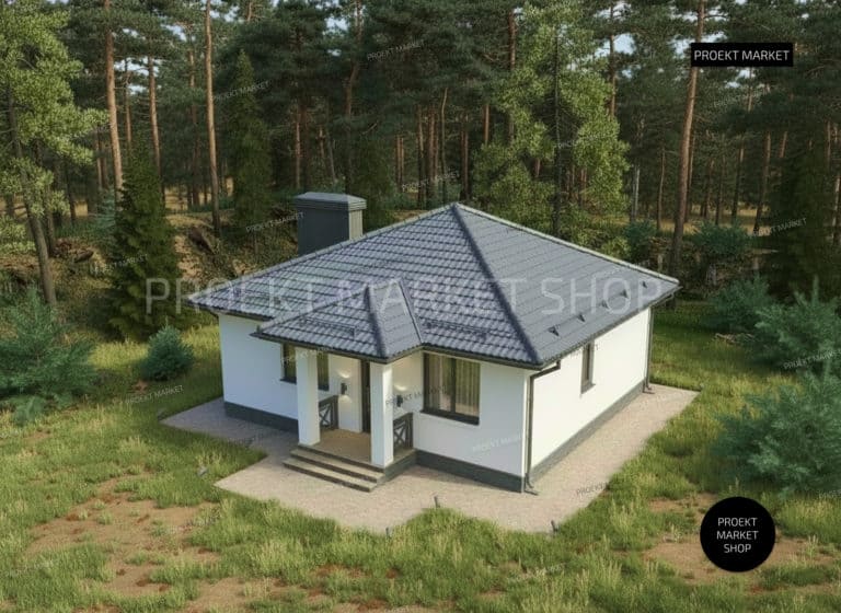 Проект дома с 4 спальнями 79 м2 https://proekt-market-shop.ru/